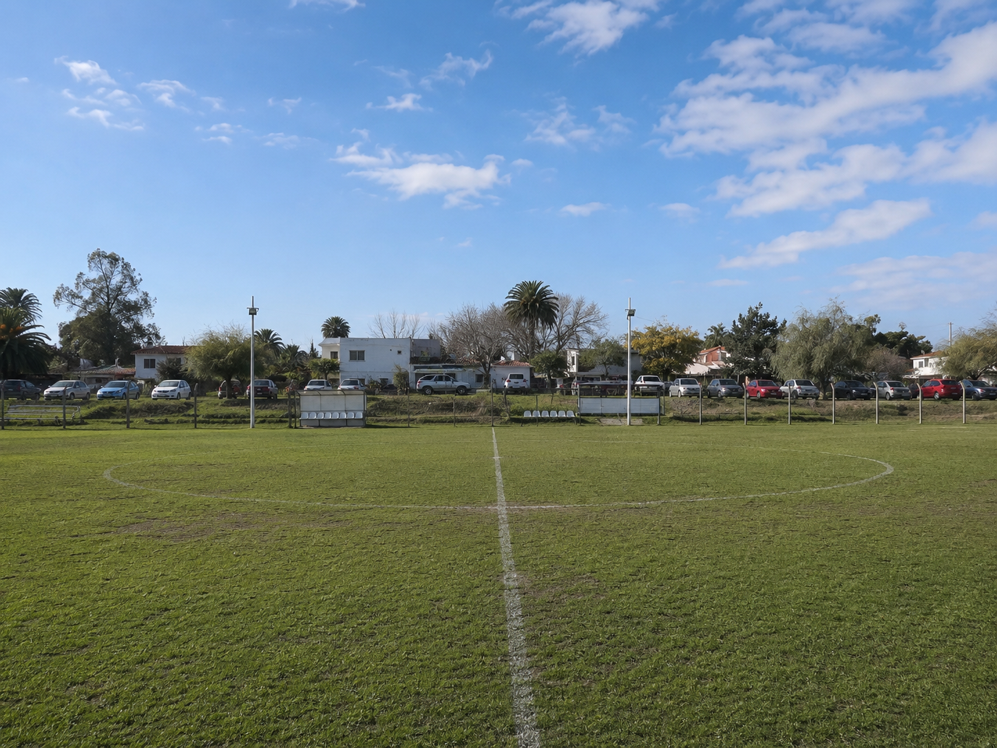 El campo desde el círculo central